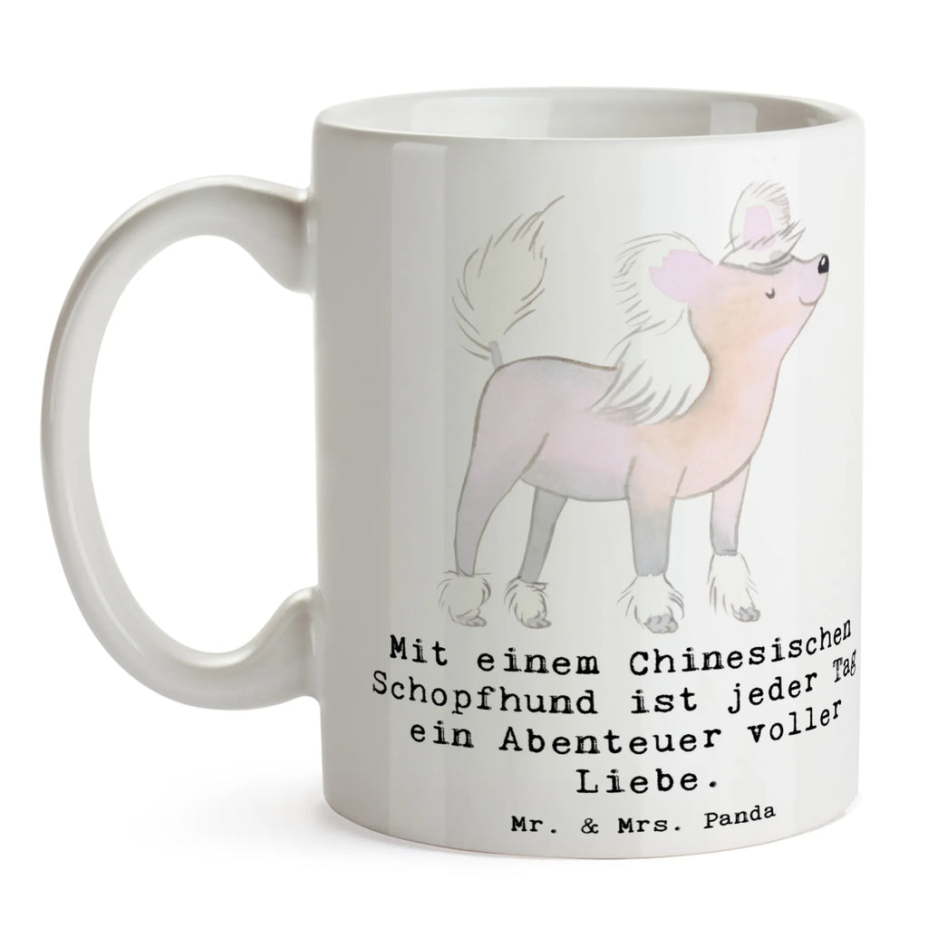 Tasse Chinesischer Schopfhund Abenteuer Tasse, Kaffeetasse, Teetasse, Becher, Kaffeebecher, Teebecher, Keramiktasse, Porzellantasse, Büro Tasse, Geschenk Tasse, Tasse Sprüche, Tasse Motive, Kaffeetassen, Tasse bedrucken, Designer Tasse, Cappuccino Tassen, Schöne Teetassen, Hund, Hunderasse, Rassehund, Hundebesitzer, Geschenk, Tierfreund, Schenken, Welpe