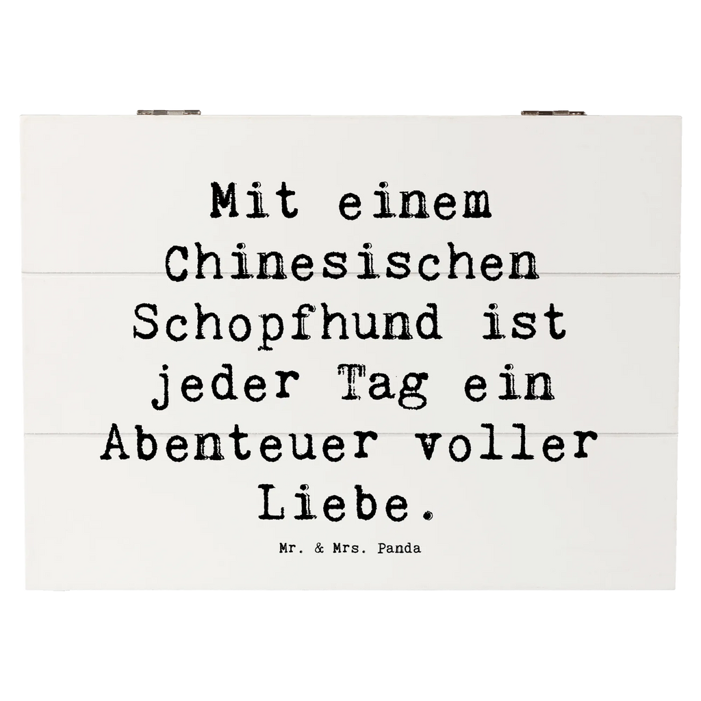 Holzkiste Spruch Chinesischer Schopfhund Abenteuer Holzkiste, Kiste, Schatzkiste, Truhe, Schatulle, XXL, Erinnerungsbox, Erinnerungskiste, Dekokiste, Aufbewahrungsbox, Geschenkbox, Geschenkdose, Hund, Hunderasse, Rassehund, Hundebesitzer, Geschenk, Tierfreund, Schenken, Welpe