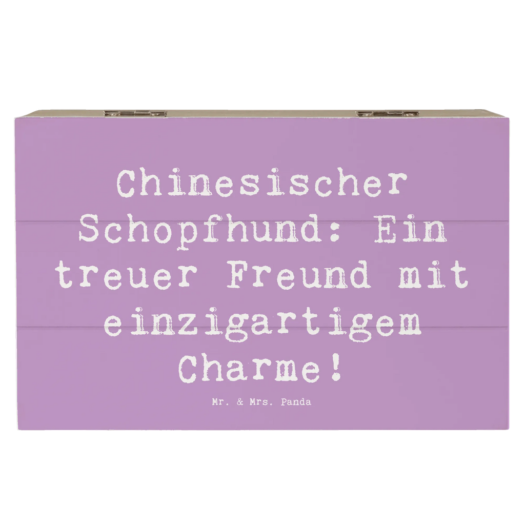 Holzkiste Spruch Chinesischer Schopfhund Charme Holzkiste, Kiste, Schatzkiste, Truhe, Schatulle, XXL, Erinnerungsbox, Erinnerungskiste, Dekokiste, Aufbewahrungsbox, Geschenkbox, Geschenkdose, Hund, Hunderasse, Rassehund, Hundebesitzer, Geschenk, Tierfreund, Schenken, Welpe