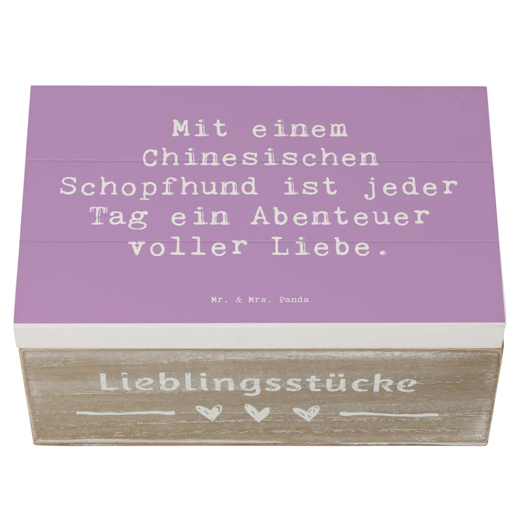 Holzkiste Spruch Chinesischer Schopfhund Abenteuer Holzkiste, Kiste, Schatzkiste, Truhe, Schatulle, XXL, Erinnerungsbox, Erinnerungskiste, Dekokiste, Aufbewahrungsbox, Geschenkbox, Geschenkdose, Hund, Hunderasse, Rassehund, Hundebesitzer, Geschenk, Tierfreund, Schenken, Welpe