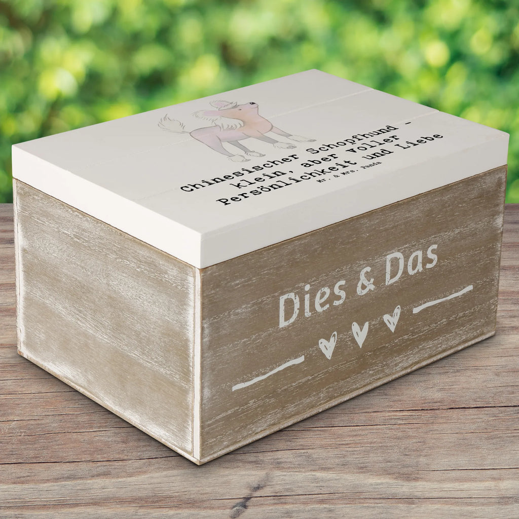 Holzkiste Chinesischer Schopfhund Liebe Holzkiste, Kiste, Schatzkiste, Truhe, Schatulle, XXL, Erinnerungsbox, Erinnerungskiste, Dekokiste, Aufbewahrungsbox, Geschenkbox, Geschenkdose, Hund, Hunderasse, Rassehund, Hundebesitzer, Geschenk, Tierfreund, Schenken, Welpe