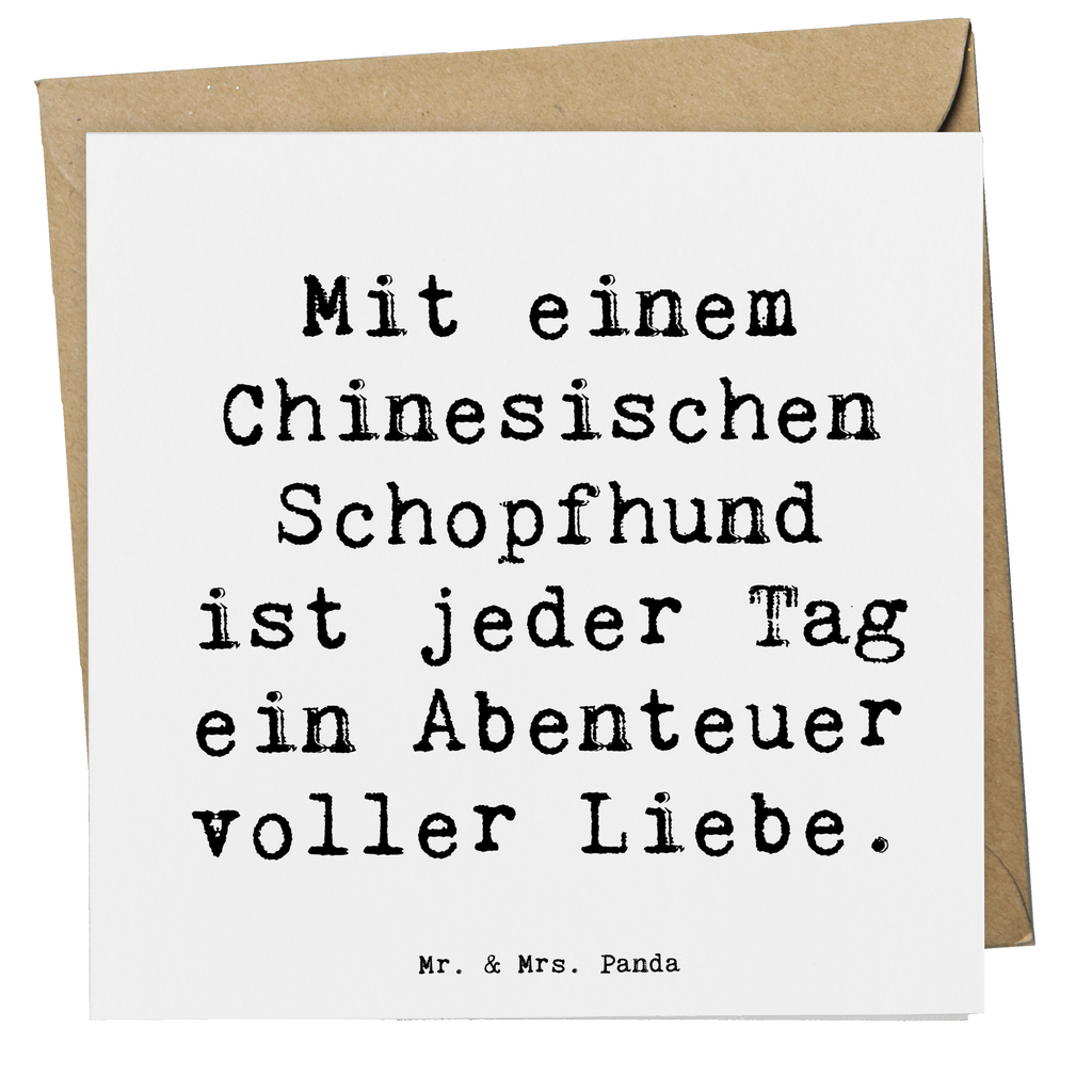 Deluxe Karte Spruch Chinesischer Schopfhund Abenteuer Karte, Grußkarte, Klappkarte, Einladungskarte, Glückwunschkarte, Hochzeitskarte, Geburtstagskarte, Hochwertige Grußkarte, Hochwertige Klappkarte, Hund, Hunderasse, Rassehund, Hundebesitzer, Geschenk, Tierfreund, Schenken, Welpe