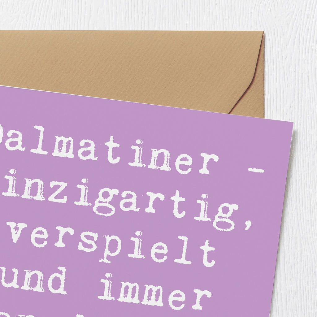 Deluxe Karte Spruch Dalmatiner Freund Karte, Grußkarte, Klappkarte, Einladungskarte, Glückwunschkarte, Hochzeitskarte, Geburtstagskarte, Hochwertige Grußkarte, Hochwertige Klappkarte, Hund, Hunderasse, Rassehund, Hundebesitzer, Geschenk, Tierfreund, Schenken, Welpe