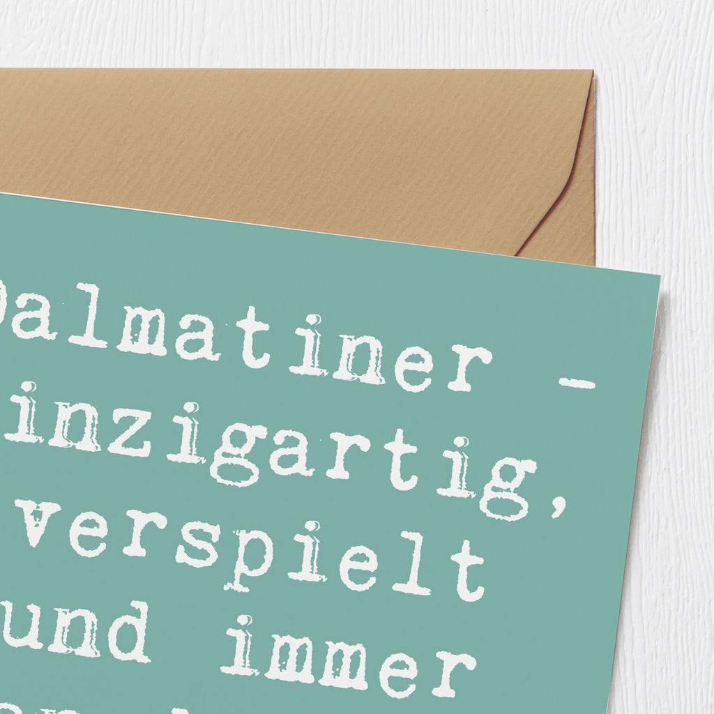 Deluxe Karte Spruch Dalmatiner Freund Karte, Grußkarte, Klappkarte, Einladungskarte, Glückwunschkarte, Hochzeitskarte, Geburtstagskarte, Hochwertige Grußkarte, Hochwertige Klappkarte, Hund, Hunderasse, Rassehund, Hundebesitzer, Geschenk, Tierfreund, Schenken, Welpe