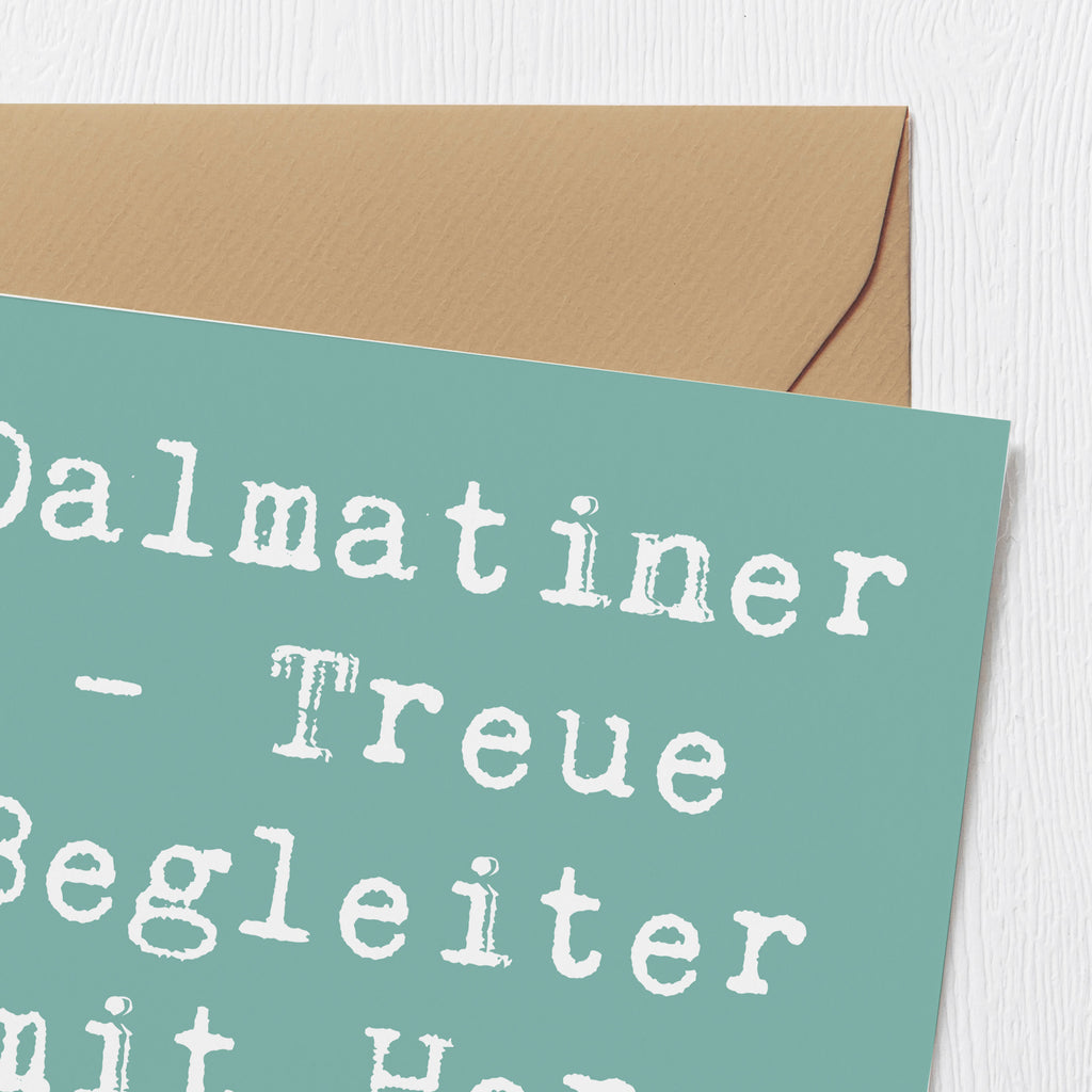 Deluxe Karte Spruch Dalmatiner Herz Karte, Grußkarte, Klappkarte, Einladungskarte, Glückwunschkarte, Hochzeitskarte, Geburtstagskarte, Hochwertige Grußkarte, Hochwertige Klappkarte, Hund, Hunderasse, Rassehund, Hundebesitzer, Geschenk, Tierfreund, Schenken, Welpe