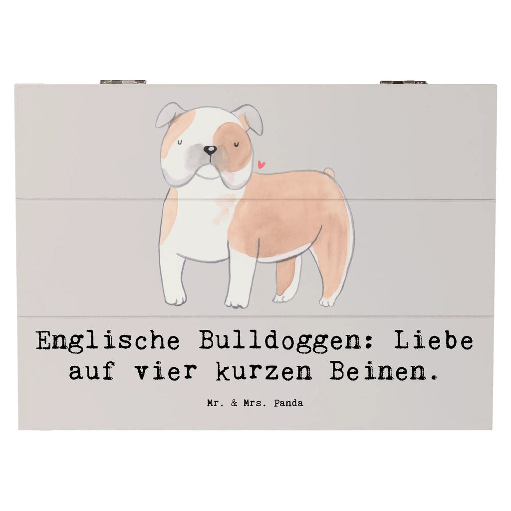 Holzkiste Englische Bulldogge Liebe Holzkiste, Kiste, Schatzkiste, Truhe, Schatulle, XXL, Erinnerungsbox, Erinnerungskiste, Dekokiste, Aufbewahrungsbox, Geschenkbox, Geschenkdose, Hund, Hunderasse, Rassehund, Hundebesitzer, Geschenk, Tierfreund, Schenken, Welpe