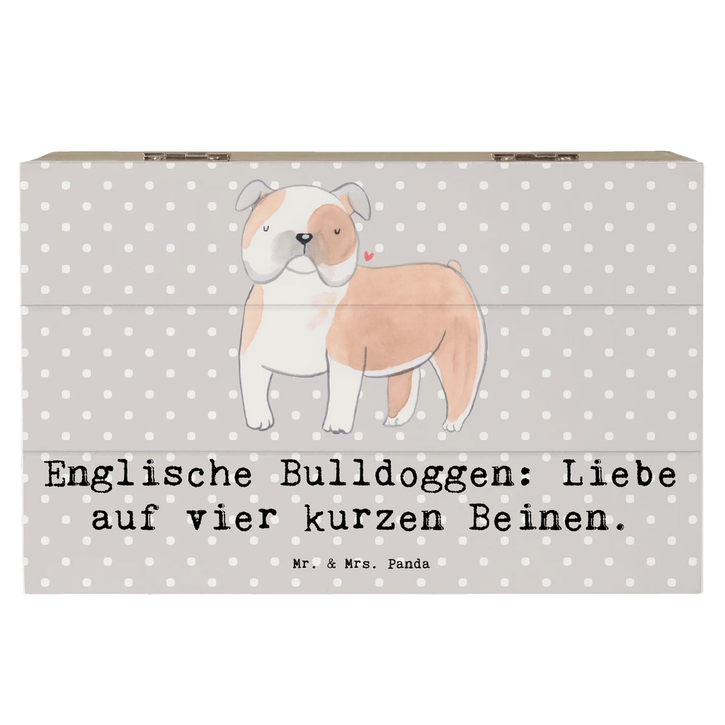 Holzkiste Englische Bulldogge Liebe Holzkiste, Kiste, Schatzkiste, Truhe, Schatulle, XXL, Erinnerungsbox, Erinnerungskiste, Dekokiste, Aufbewahrungsbox, Geschenkbox, Geschenkdose, Hund, Hunderasse, Rassehund, Hundebesitzer, Geschenk, Tierfreund, Schenken, Welpe