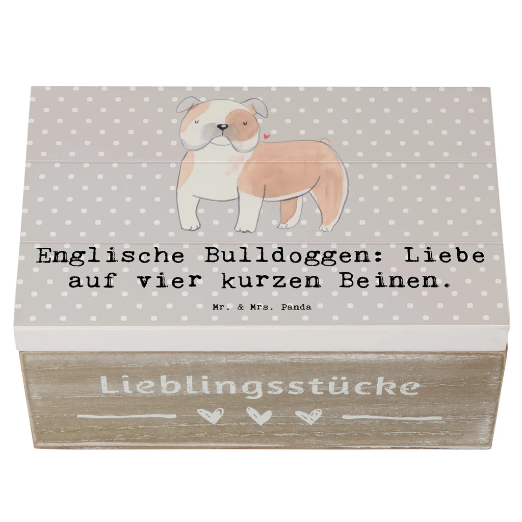 Holzkiste Englische Bulldogge Liebe Holzkiste, Kiste, Schatzkiste, Truhe, Schatulle, XXL, Erinnerungsbox, Erinnerungskiste, Dekokiste, Aufbewahrungsbox, Geschenkbox, Geschenkdose, Hund, Hunderasse, Rassehund, Hundebesitzer, Geschenk, Tierfreund, Schenken, Welpe