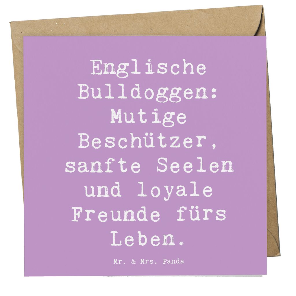 Deluxe Karte Spruch Englische Bulldogge Karte, Grußkarte, Klappkarte, Einladungskarte, Glückwunschkarte, Hochzeitskarte, Geburtstagskarte, Hochwertige Grußkarte, Hochwertige Klappkarte, Hund, Hunderasse, Rassehund, Hundebesitzer, Geschenk, Tierfreund, Schenken, Welpe