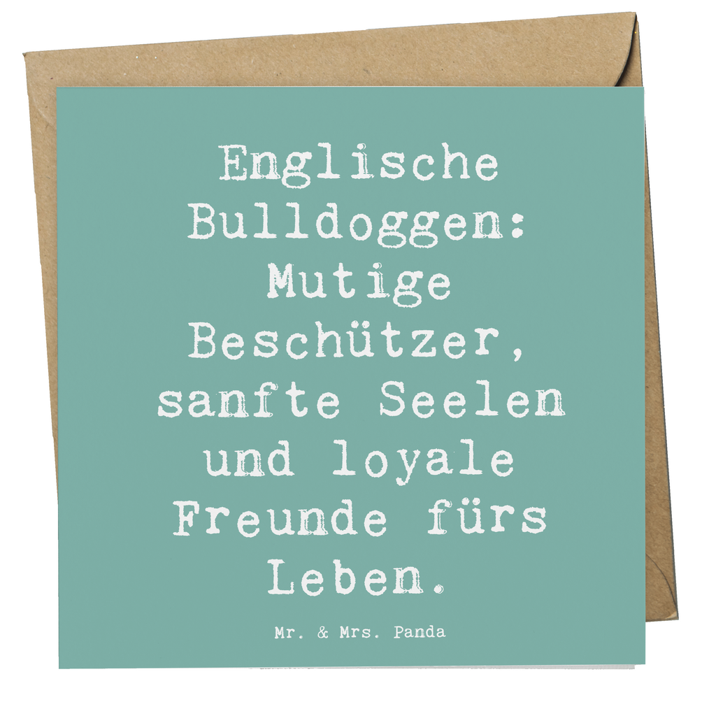 Deluxe Karte Spruch Englische Bulldogge Karte, Grußkarte, Klappkarte, Einladungskarte, Glückwunschkarte, Hochzeitskarte, Geburtstagskarte, Hochwertige Grußkarte, Hochwertige Klappkarte, Hund, Hunderasse, Rassehund, Hundebesitzer, Geschenk, Tierfreund, Schenken, Welpe