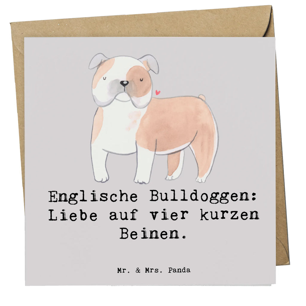 Deluxe Karte Englische Bulldogge Liebe Karte, Grußkarte, Klappkarte, Einladungskarte, Glückwunschkarte, Hochzeitskarte, Geburtstagskarte, Hochwertige Grußkarte, Hochwertige Klappkarte, Hund, Hunderasse, Rassehund, Hundebesitzer, Geschenk, Tierfreund, Schenken, Welpe