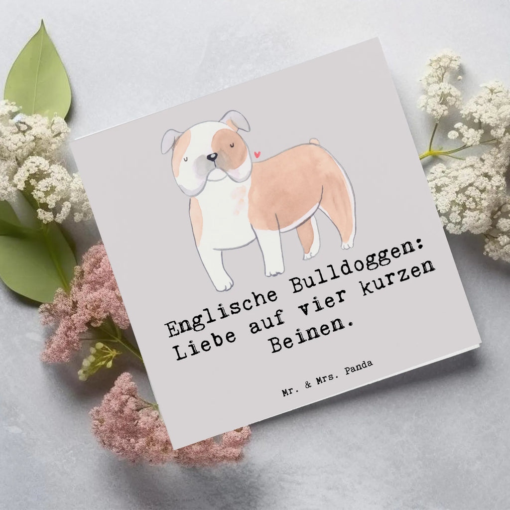 Deluxe Karte Englische Bulldogge Liebe Karte, Grußkarte, Klappkarte, Einladungskarte, Glückwunschkarte, Hochzeitskarte, Geburtstagskarte, Hochwertige Grußkarte, Hochwertige Klappkarte, Hund, Hunderasse, Rassehund, Hundebesitzer, Geschenk, Tierfreund, Schenken, Welpe