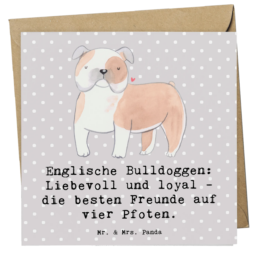 Deluxe Karte Englische Bulldogge Freunde Karte, Grußkarte, Klappkarte, Einladungskarte, Glückwunschkarte, Hochzeitskarte, Geburtstagskarte, Hochwertige Grußkarte, Hochwertige Klappkarte, Hund, Hunderasse, Rassehund, Hundebesitzer, Geschenk, Tierfreund, Schenken, Welpe