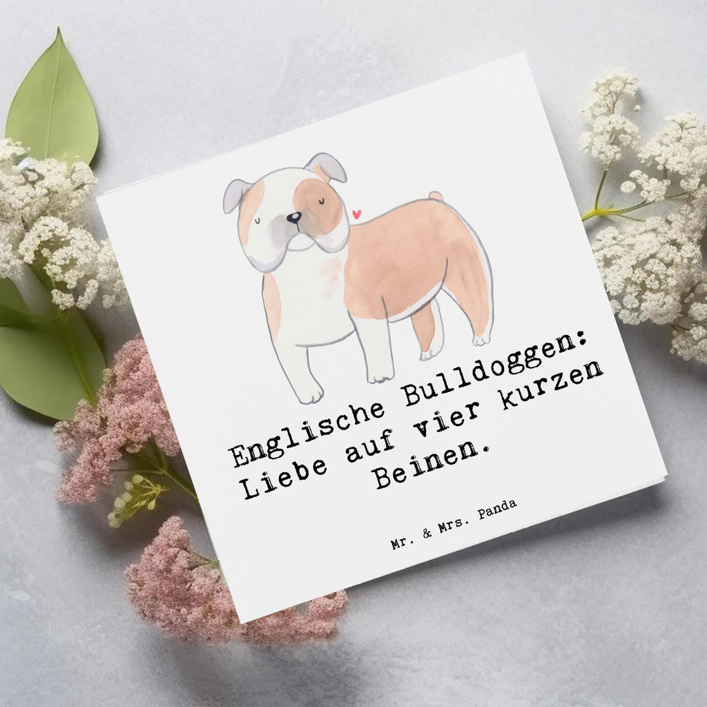 Deluxe Karte Englische Bulldogge Liebe Karte, Grußkarte, Klappkarte, Einladungskarte, Glückwunschkarte, Hochzeitskarte, Geburtstagskarte, Hochwertige Grußkarte, Hochwertige Klappkarte, Hund, Hunderasse, Rassehund, Hundebesitzer, Geschenk, Tierfreund, Schenken, Welpe