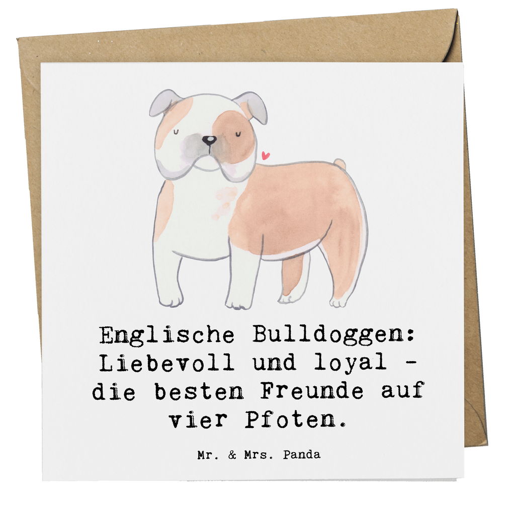 Deluxe Karte Englische Bulldogge Freunde Karte, Grußkarte, Klappkarte, Einladungskarte, Glückwunschkarte, Hochzeitskarte, Geburtstagskarte, Hochwertige Grußkarte, Hochwertige Klappkarte, Hund, Hunderasse, Rassehund, Hundebesitzer, Geschenk, Tierfreund, Schenken, Welpe