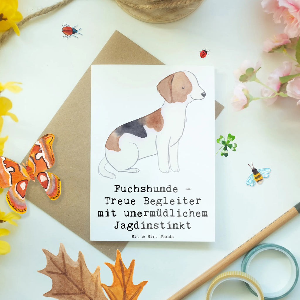 Grußkarte Fuchshunde Treue Grußkarte, Klappkarte, Einladungskarte, Glückwunschkarte, Hochzeitskarte, Geburtstagskarte, Karte, Ansichtskarten, Hund, Hunderasse, Rassehund, Hundebesitzer, Geschenk, Tierfreund, Schenken, Welpe