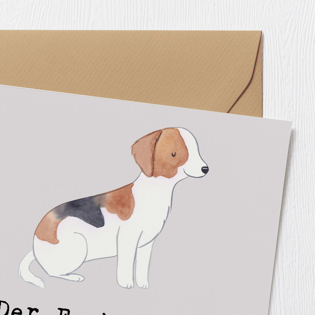 Deluxe Karte Liebevoller Foxhound Karte, Grußkarte, Klappkarte, Einladungskarte, Glückwunschkarte, Hochzeitskarte, Geburtstagskarte, Hochwertige Grußkarte, Hochwertige Klappkarte, Hund, Hunderasse, Rassehund, Hundebesitzer, Geschenk, Tierfreund, Schenken, Welpe