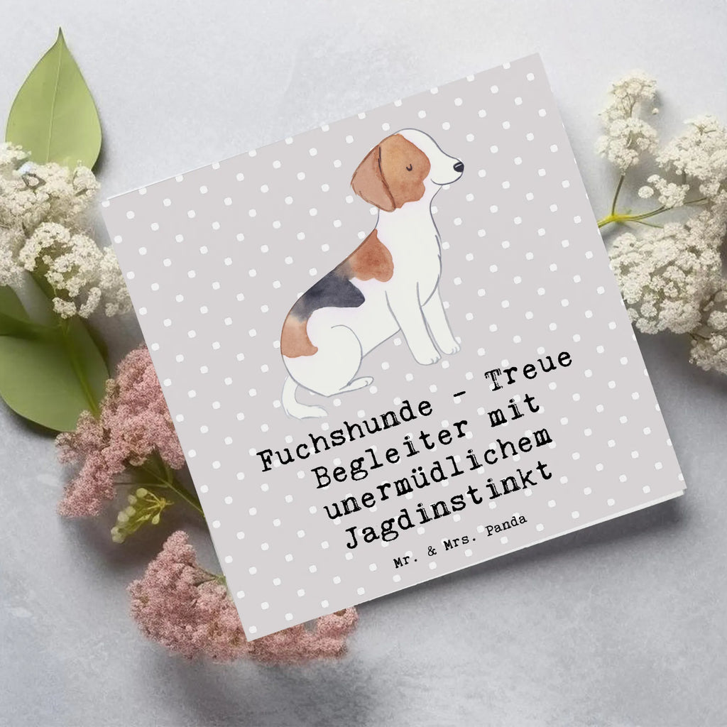 Deluxe Karte Fuchshunde Treue Karte, Grußkarte, Klappkarte, Einladungskarte, Glückwunschkarte, Hochzeitskarte, Geburtstagskarte, Hochwertige Grußkarte, Hochwertige Klappkarte, Hund, Hunderasse, Rassehund, Hundebesitzer, Geschenk, Tierfreund, Schenken, Welpe