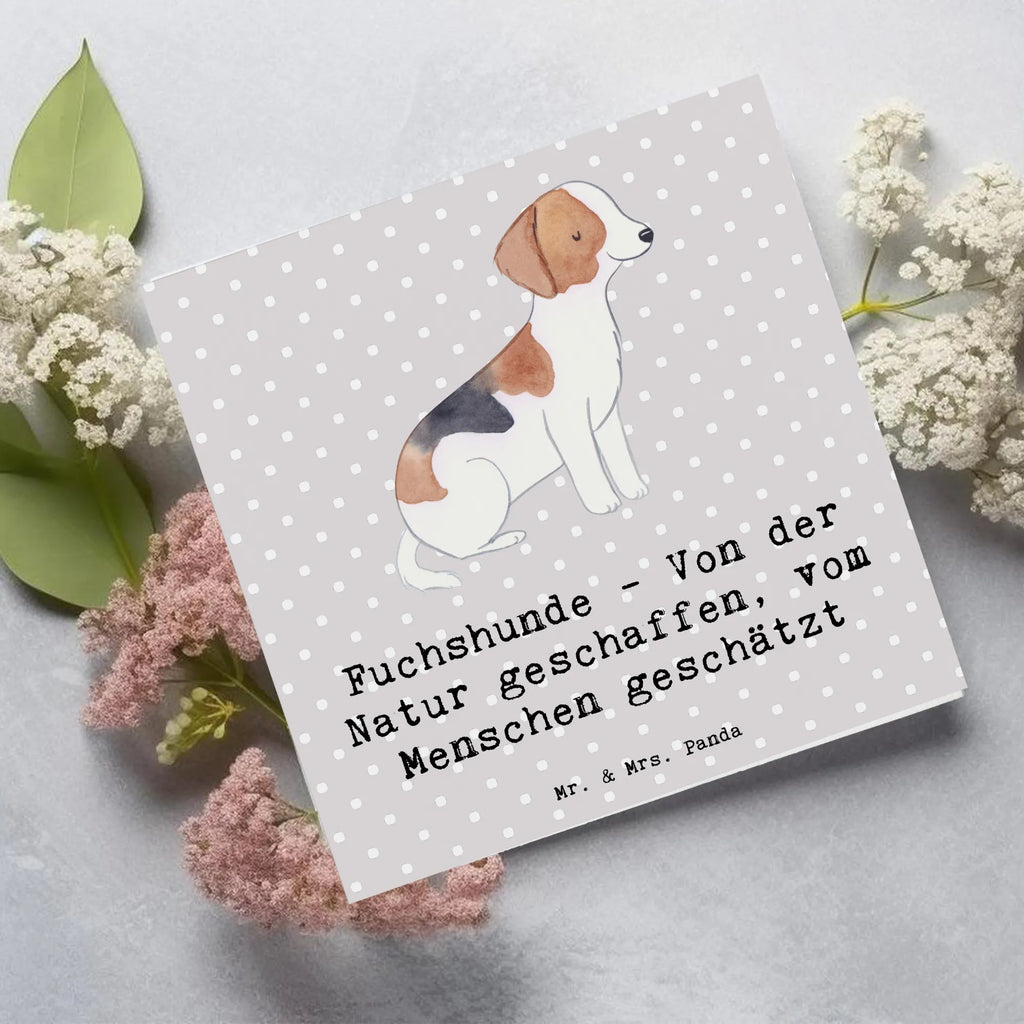 Deluxe Karte Fuchshunde Liebe Karte, Grußkarte, Klappkarte, Einladungskarte, Glückwunschkarte, Hochzeitskarte, Geburtstagskarte, Hochwertige Grußkarte, Hochwertige Klappkarte, Hund, Hunderasse, Rassehund, Hundebesitzer, Geschenk, Tierfreund, Schenken, Welpe