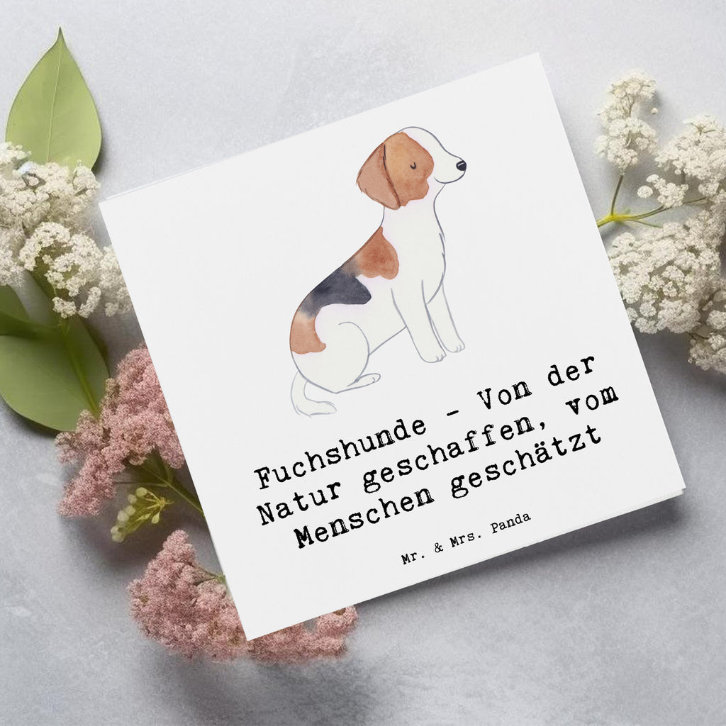 Deluxe Karte Fuchshunde Liebe Karte, Grußkarte, Klappkarte, Einladungskarte, Glückwunschkarte, Hochzeitskarte, Geburtstagskarte, Hochwertige Grußkarte, Hochwertige Klappkarte, Hund, Hunderasse, Rassehund, Hundebesitzer, Geschenk, Tierfreund, Schenken, Welpe