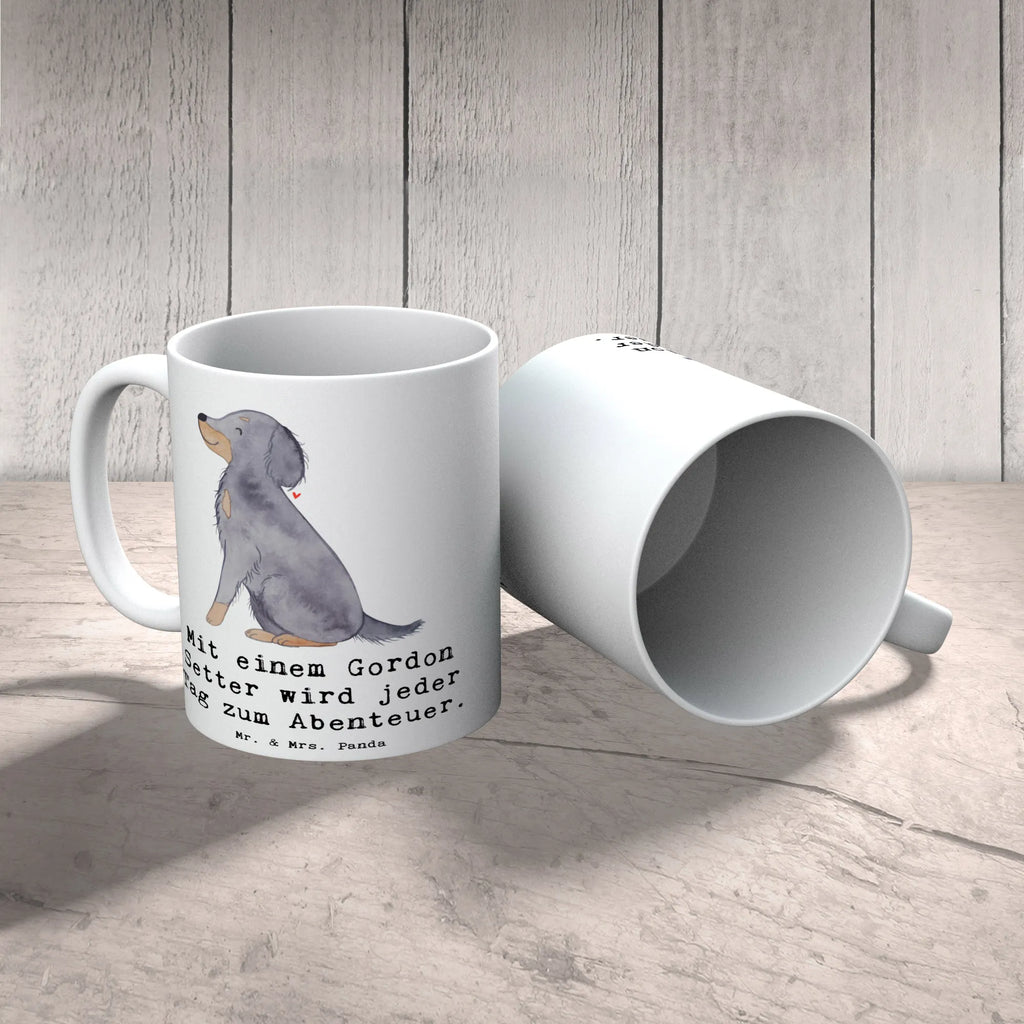 Tasse Gordon Setter Abenteuer Tasse, Kaffeetasse, Teetasse, Becher, Kaffeebecher, Teebecher, Keramiktasse, Porzellantasse, Büro Tasse, Geschenk Tasse, Tasse Sprüche, Tasse Motive, Kaffeetassen, Tasse bedrucken, Designer Tasse, Cappuccino Tassen, Schöne Teetassen, Hund, Hunderasse, Rassehund, Hundebesitzer, Geschenk, Tierfreund, Schenken, Welpe