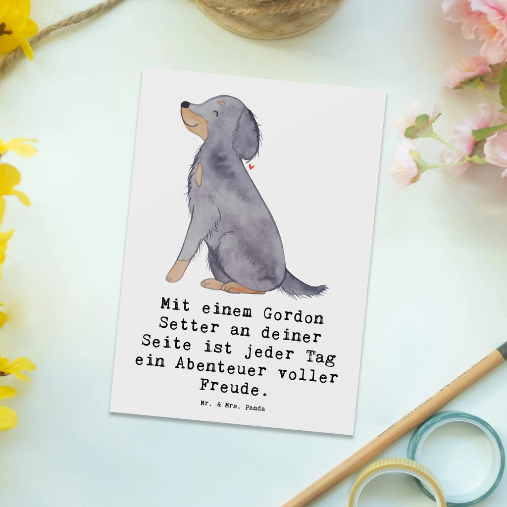 Postkarte Gordon Setter Freude Postkarte, Karte, Geschenkkarte, Grußkarte, Einladung, Ansichtskarte, Geburtstagskarte, Einladungskarte, Dankeskarte, Ansichtskarten, Einladung Geburtstag, Einladungskarten Geburtstag, Hund, Hunderasse, Rassehund, Hundebesitzer, Geschenk, Tierfreund, Schenken, Welpe