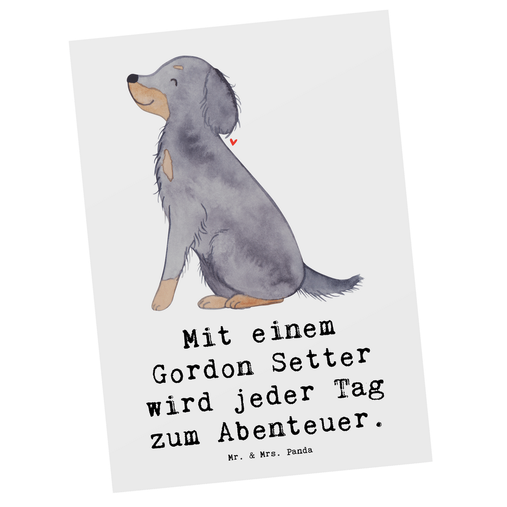 Postkarte Gordon Setter Abenteuer Postkarte, Karte, Geschenkkarte, Grußkarte, Einladung, Ansichtskarte, Geburtstagskarte, Einladungskarte, Dankeskarte, Ansichtskarten, Einladung Geburtstag, Einladungskarten Geburtstag, Hund, Hunderasse, Rassehund, Hundebesitzer, Geschenk, Tierfreund, Schenken, Welpe