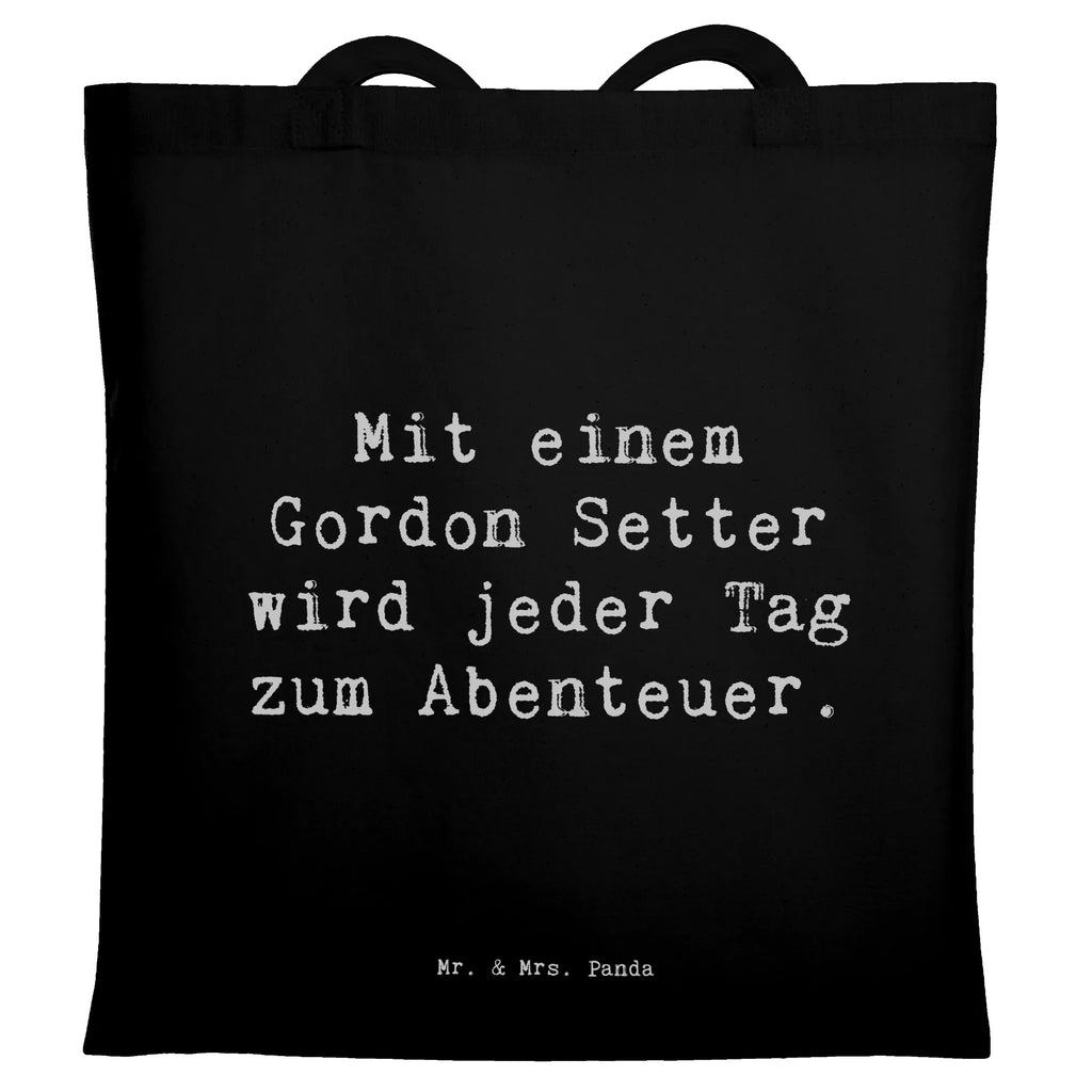 Tragetasche Spruch Gordon Setter Abenteuer Beuteltasche, Beutel, Einkaufstasche, Jutebeutel, Stoffbeutel, Tasche, Shopper, Umhängetasche, Strandtasche, Schultertasche, Stofftasche, Tragetasche, Badetasche, Jutetasche, Einkaufstüte, Laptoptasche, Hund, Hunderasse, Rassehund, Hundebesitzer, Geschenk, Tierfreund, Schenken, Welpe