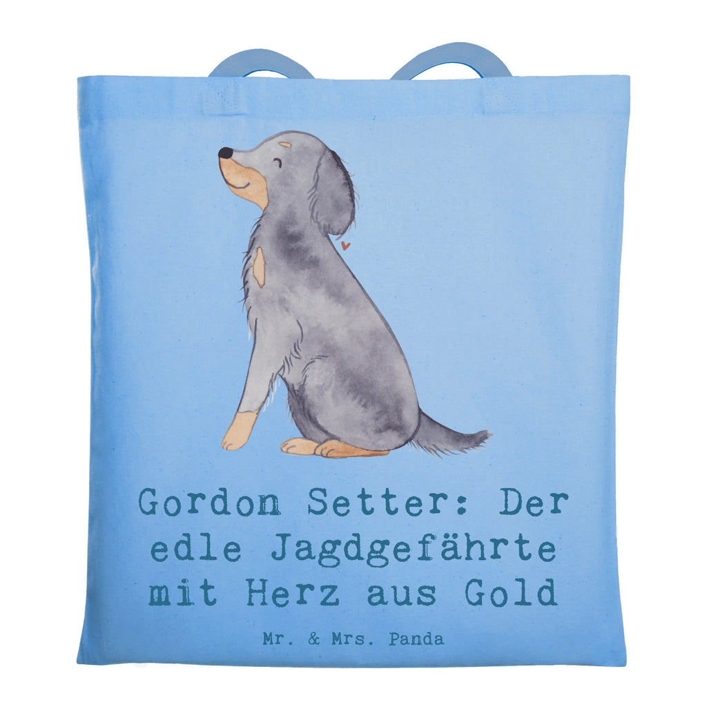 Tragetasche Gordon Setter Beuteltasche, Beutel, Einkaufstasche, Jutebeutel, Stoffbeutel, Tasche, Shopper, Umhängetasche, Strandtasche, Schultertasche, Stofftasche, Tragetasche, Badetasche, Jutetasche, Einkaufstüte, Laptoptasche, Hund, Hunderasse, Rassehund, Hundebesitzer, Geschenk, Tierfreund, Schenken, Welpe