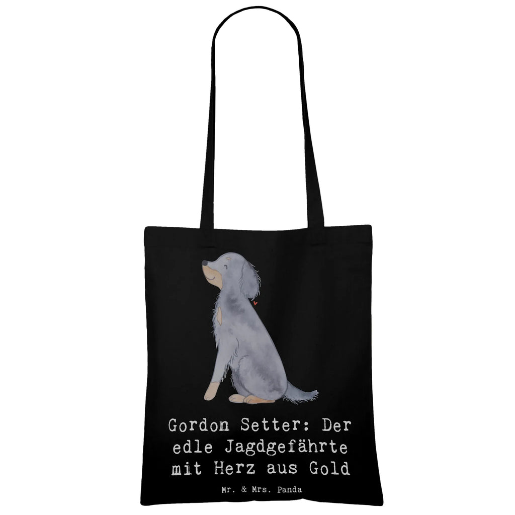 Tragetasche Gordon Setter Beuteltasche, Beutel, Einkaufstasche, Jutebeutel, Stoffbeutel, Tasche, Shopper, Umhängetasche, Strandtasche, Schultertasche, Stofftasche, Tragetasche, Badetasche, Jutetasche, Einkaufstüte, Laptoptasche, Hund, Hunderasse, Rassehund, Hundebesitzer, Geschenk, Tierfreund, Schenken, Welpe