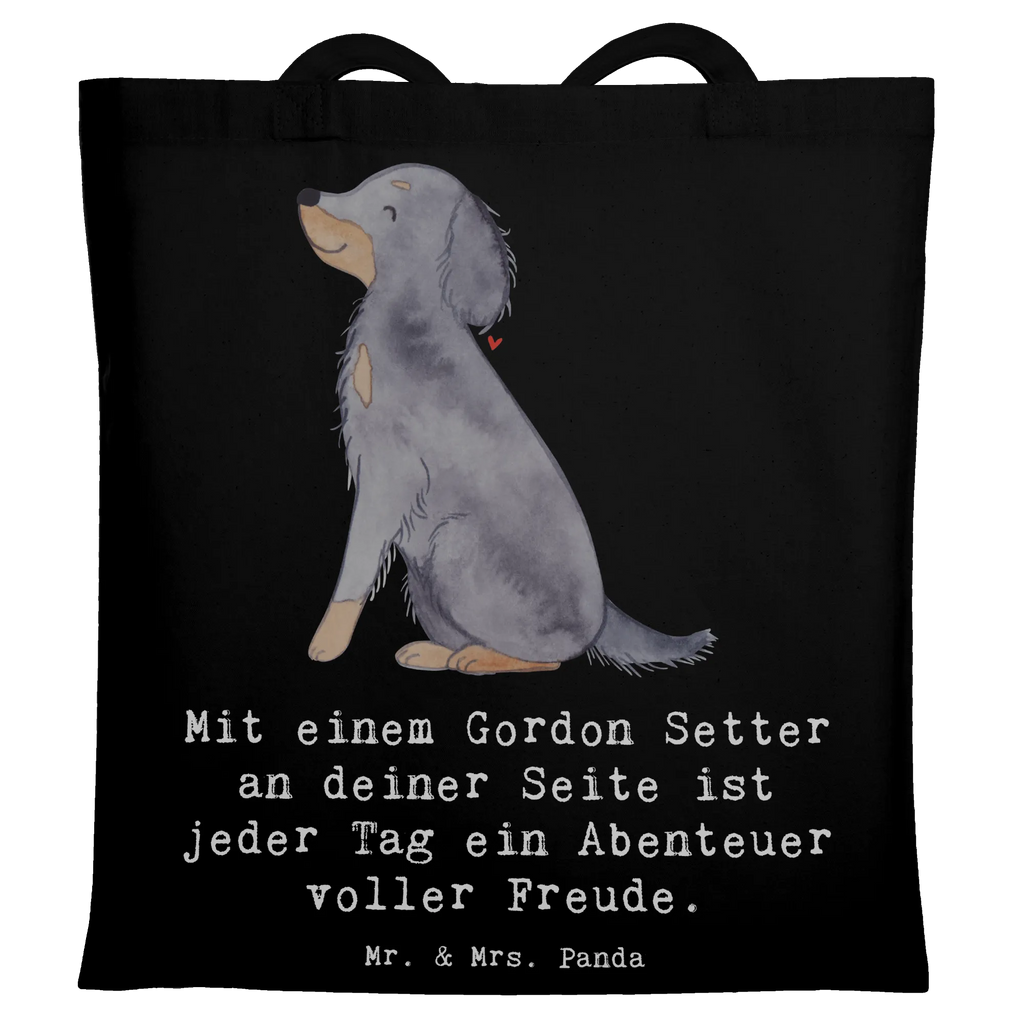 Tragetasche Gordon Setter Freude Beuteltasche, Beutel, Einkaufstasche, Jutebeutel, Stoffbeutel, Tasche, Shopper, Umhängetasche, Strandtasche, Schultertasche, Stofftasche, Tragetasche, Badetasche, Jutetasche, Einkaufstüte, Laptoptasche, Hund, Hunderasse, Rassehund, Hundebesitzer, Geschenk, Tierfreund, Schenken, Welpe