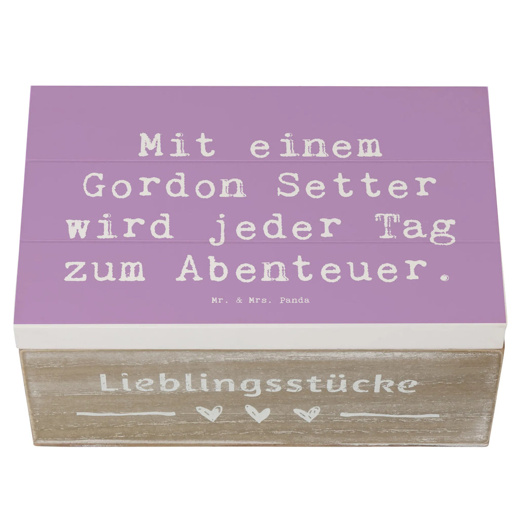 Holzkiste Spruch Gordon Setter Abenteuer Holzkiste, Kiste, Schatzkiste, Truhe, Schatulle, XXL, Erinnerungsbox, Erinnerungskiste, Dekokiste, Aufbewahrungsbox, Geschenkbox, Geschenkdose, Hund, Hunderasse, Rassehund, Hundebesitzer, Geschenk, Tierfreund, Schenken, Welpe