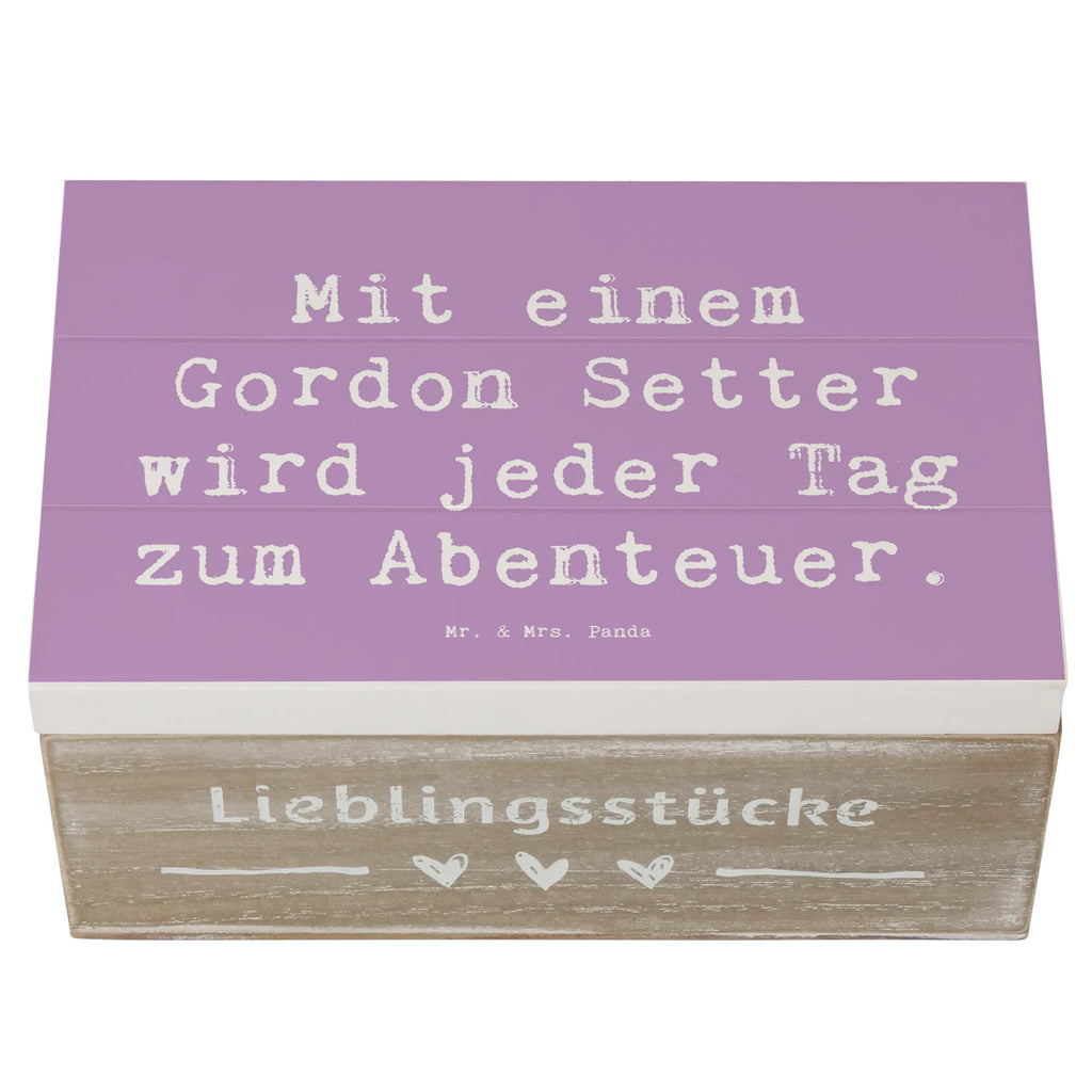 Holzkiste Spruch Gordon Setter Abenteuer Holzkiste, Kiste, Schatzkiste, Truhe, Schatulle, XXL, Erinnerungsbox, Erinnerungskiste, Dekokiste, Aufbewahrungsbox, Geschenkbox, Geschenkdose, Hund, Hunderasse, Rassehund, Hundebesitzer, Geschenk, Tierfreund, Schenken, Welpe