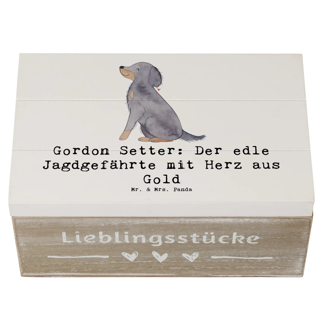 Holzkiste Gordon Setter Holzkiste, Kiste, Schatzkiste, Truhe, Schatulle, XXL, Erinnerungsbox, Erinnerungskiste, Dekokiste, Aufbewahrungsbox, Geschenkbox, Geschenkdose, Hund, Hunderasse, Rassehund, Hundebesitzer, Geschenk, Tierfreund, Schenken, Welpe