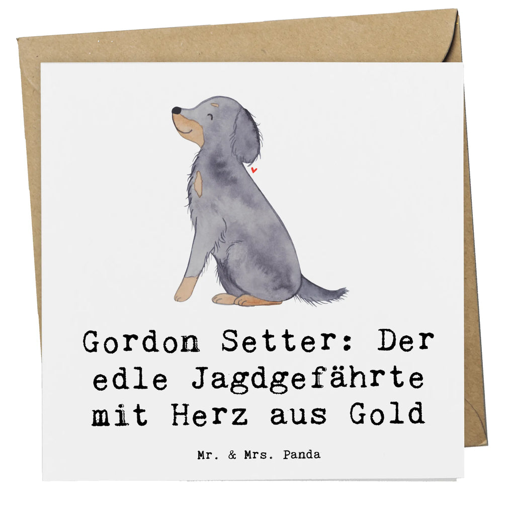 Deluxe Karte Gordon Setter Karte, Grußkarte, Klappkarte, Einladungskarte, Glückwunschkarte, Hochzeitskarte, Geburtstagskarte, Hochwertige Grußkarte, Hochwertige Klappkarte, Hund, Hunderasse, Rassehund, Hundebesitzer, Geschenk, Tierfreund, Schenken, Welpe