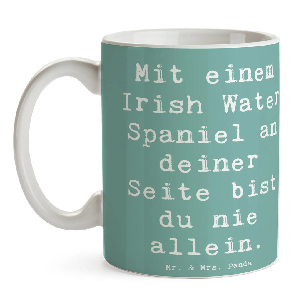 Tasse Spruch Irish Water Spaniel Begleiter Tasse, Kaffeetasse, Teetasse, Becher, Kaffeebecher, Teebecher, Keramiktasse, Porzellantasse, Büro Tasse, Geschenk Tasse, Tasse Sprüche, Tasse Motive, Kaffeetassen, Tasse bedrucken, Designer Tasse, Cappuccino Tassen, Schöne Teetassen, Hund, Hunderasse, Rassehund, Hundebesitzer, Geschenk, Tierfreund, Schenken, Welpe