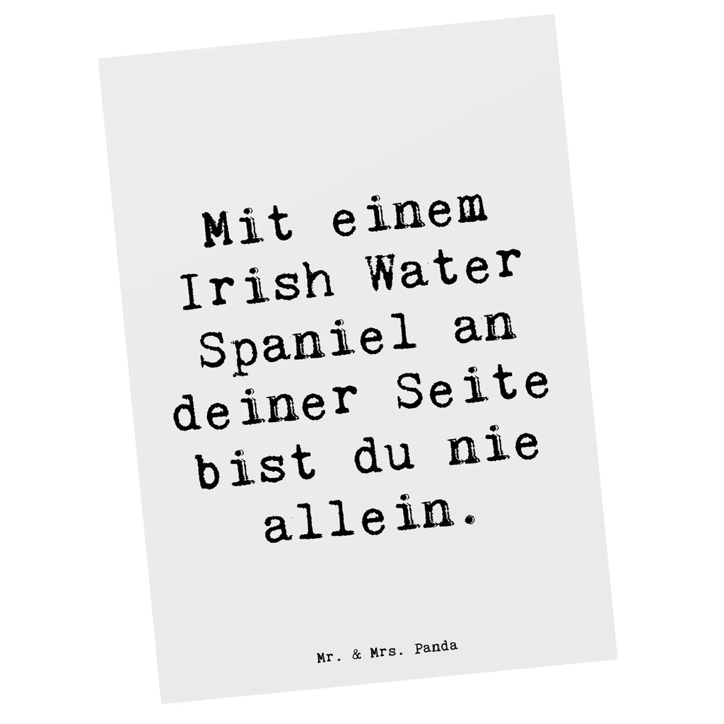 Postkarte Spruch Irish Water Spaniel Begleiter Postkarte, Karte, Geschenkkarte, Grußkarte, Einladung, Ansichtskarte, Geburtstagskarte, Einladungskarte, Dankeskarte, Ansichtskarten, Einladung Geburtstag, Einladungskarten Geburtstag, Hund, Hunderasse, Rassehund, Hundebesitzer, Geschenk, Tierfreund, Schenken, Welpe