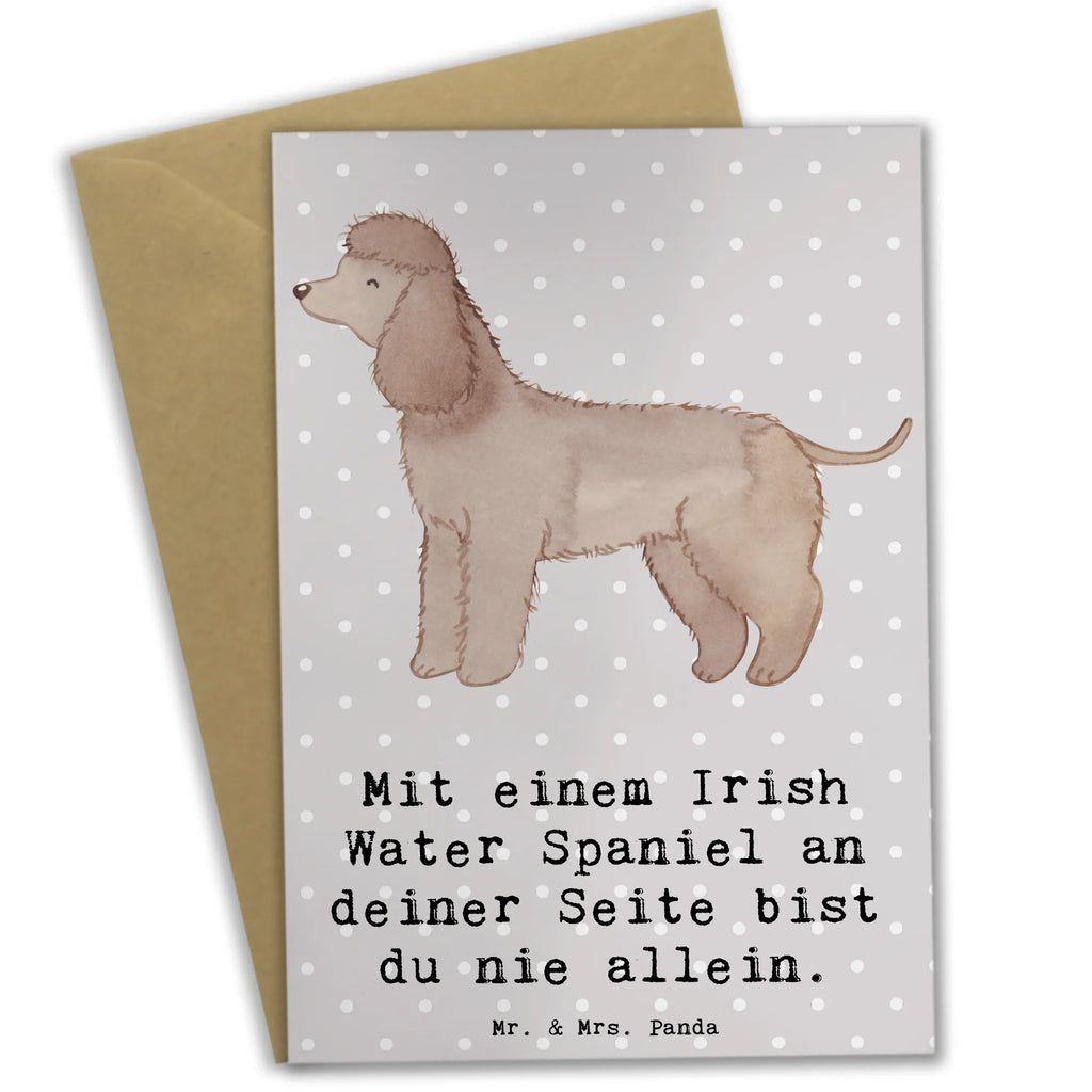 Grußkarte Irish Water Spaniel Begleiter Grußkarte, Klappkarte, Einladungskarte, Glückwunschkarte, Hochzeitskarte, Geburtstagskarte, Karte, Ansichtskarten, Hund, Hunderasse, Rassehund, Hundebesitzer, Geschenk, Tierfreund, Schenken, Welpe