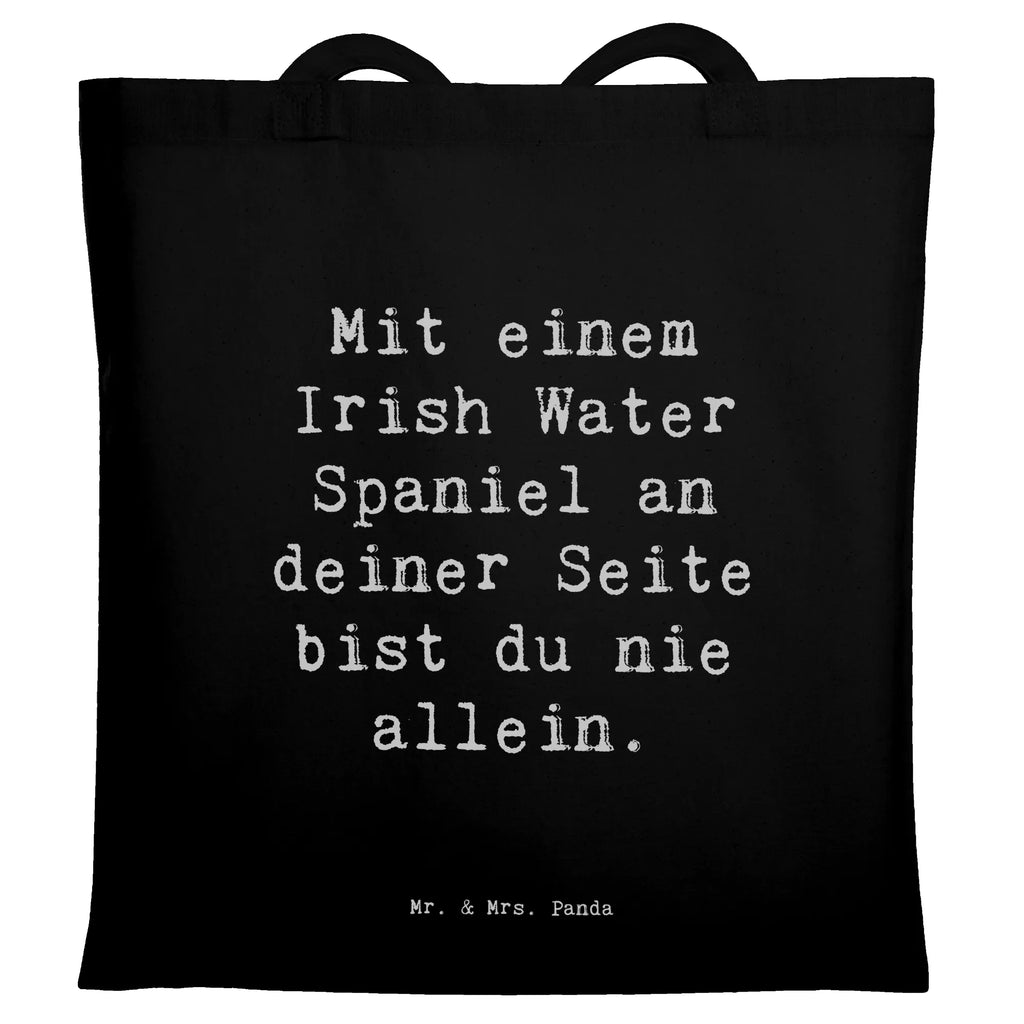 Tragetasche Spruch Irish Water Spaniel Begleiter Beuteltasche, Beutel, Einkaufstasche, Jutebeutel, Stoffbeutel, Tasche, Shopper, Umhängetasche, Strandtasche, Schultertasche, Stofftasche, Tragetasche, Badetasche, Jutetasche, Einkaufstüte, Laptoptasche, Hund, Hunderasse, Rassehund, Hundebesitzer, Geschenk, Tierfreund, Schenken, Welpe