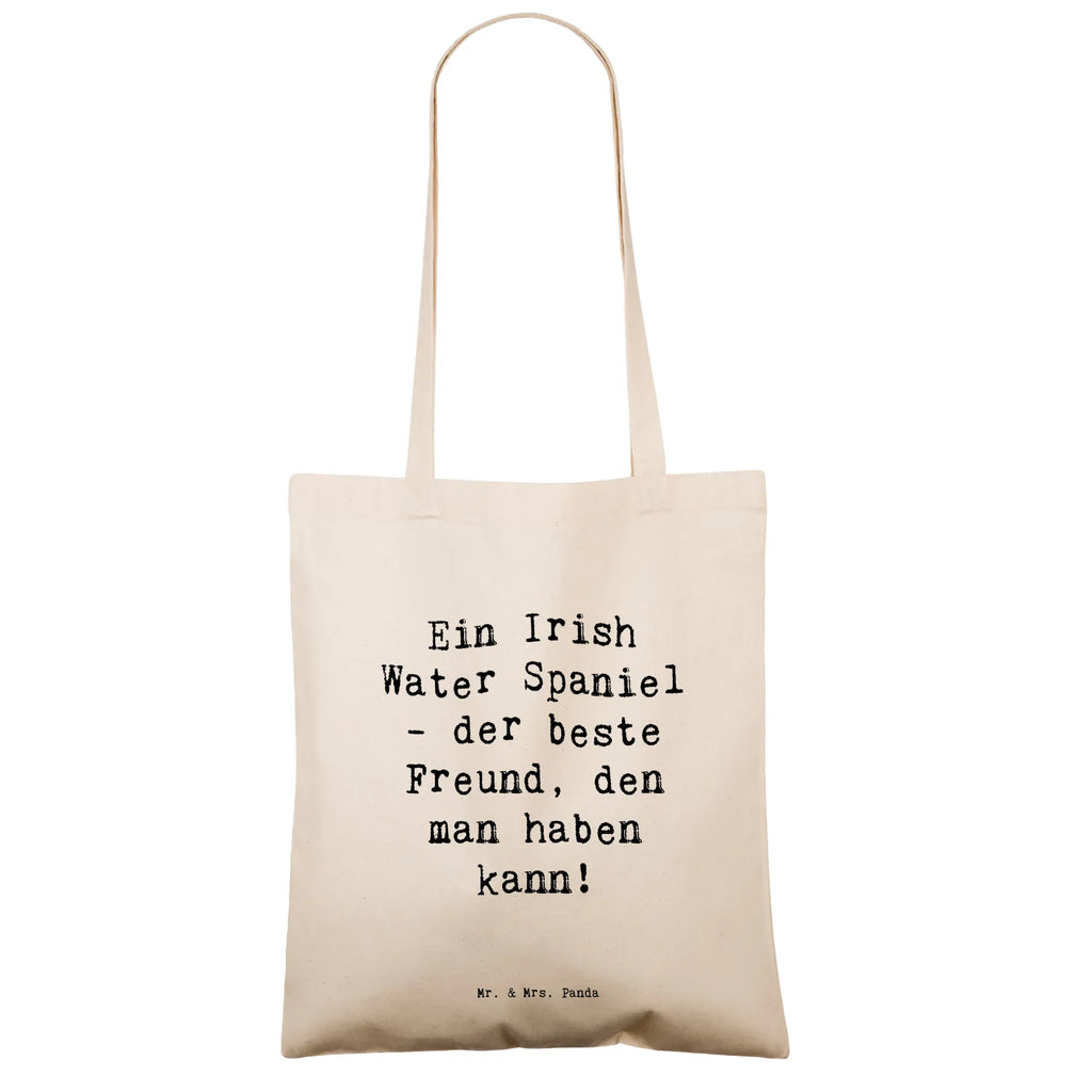 Tragetasche Spruch Irish Water Spaniel Freund Beuteltasche, Beutel, Einkaufstasche, Jutebeutel, Stoffbeutel, Tasche, Shopper, Umhängetasche, Strandtasche, Schultertasche, Stofftasche, Tragetasche, Badetasche, Jutetasche, Einkaufstüte, Laptoptasche, Hund, Hunderasse, Rassehund, Hundebesitzer, Geschenk, Tierfreund, Schenken, Welpe