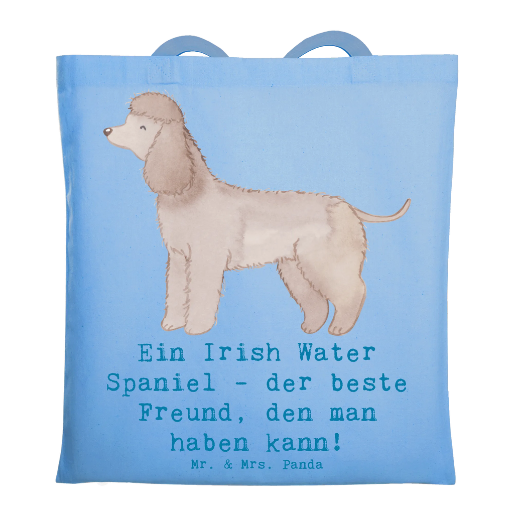 Tragetasche Irish Water Spaniel Freund Beuteltasche, Beutel, Einkaufstasche, Jutebeutel, Stoffbeutel, Tasche, Shopper, Umhängetasche, Strandtasche, Schultertasche, Stofftasche, Tragetasche, Badetasche, Jutetasche, Einkaufstüte, Laptoptasche, Hund, Hunderasse, Rassehund, Hundebesitzer, Geschenk, Tierfreund, Schenken, Welpe