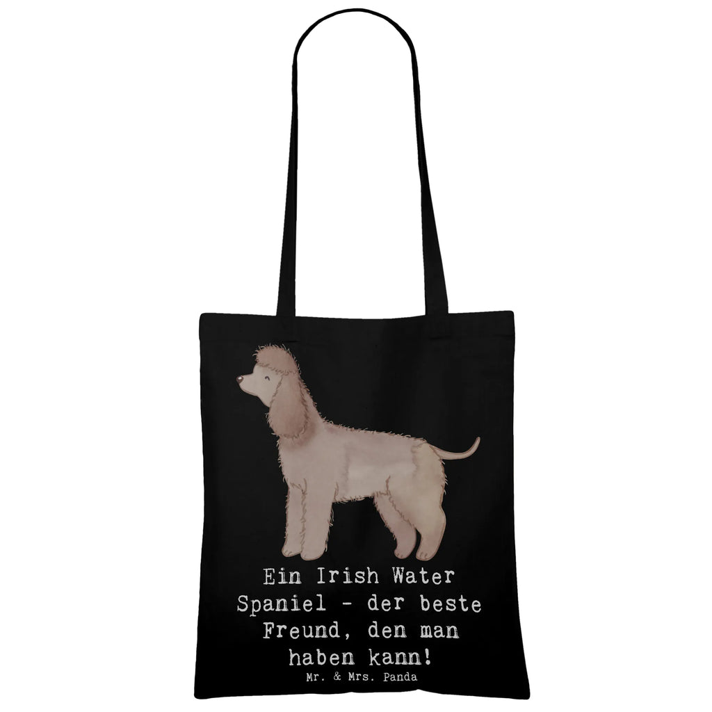 Tragetasche Irish Water Spaniel Freund Beuteltasche, Beutel, Einkaufstasche, Jutebeutel, Stoffbeutel, Tasche, Shopper, Umhängetasche, Strandtasche, Schultertasche, Stofftasche, Tragetasche, Badetasche, Jutetasche, Einkaufstüte, Laptoptasche, Hund, Hunderasse, Rassehund, Hundebesitzer, Geschenk, Tierfreund, Schenken, Welpe