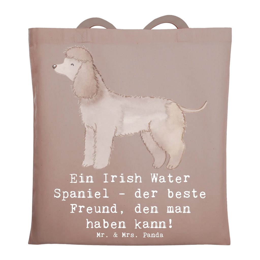 Tragetasche Irish Water Spaniel Freund Beuteltasche, Beutel, Einkaufstasche, Jutebeutel, Stoffbeutel, Tasche, Shopper, Umhängetasche, Strandtasche, Schultertasche, Stofftasche, Tragetasche, Badetasche, Jutetasche, Einkaufstüte, Laptoptasche, Hund, Hunderasse, Rassehund, Hundebesitzer, Geschenk, Tierfreund, Schenken, Welpe