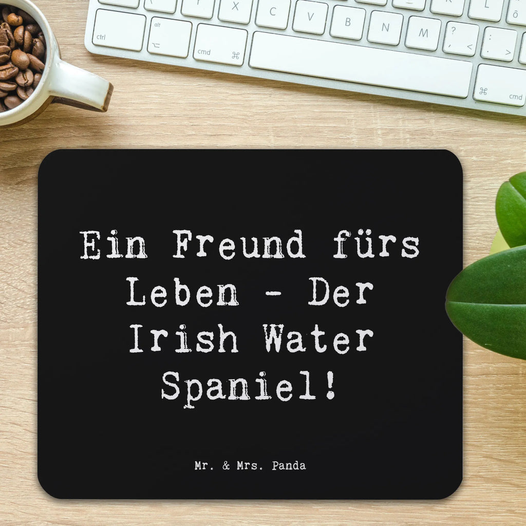 Mauspad Spruch Irish Water Spaniel Freund Mousepad, Computer zubehör, Büroausstattung, PC Zubehör, Arbeitszimmer, Mauspad, Einzigartiges Mauspad, Designer Mauspad, Mausunterlage, Mauspad Büro, Hund, Hunderasse, Rassehund, Hundebesitzer, Geschenk, Tierfreund, Schenken, Welpe