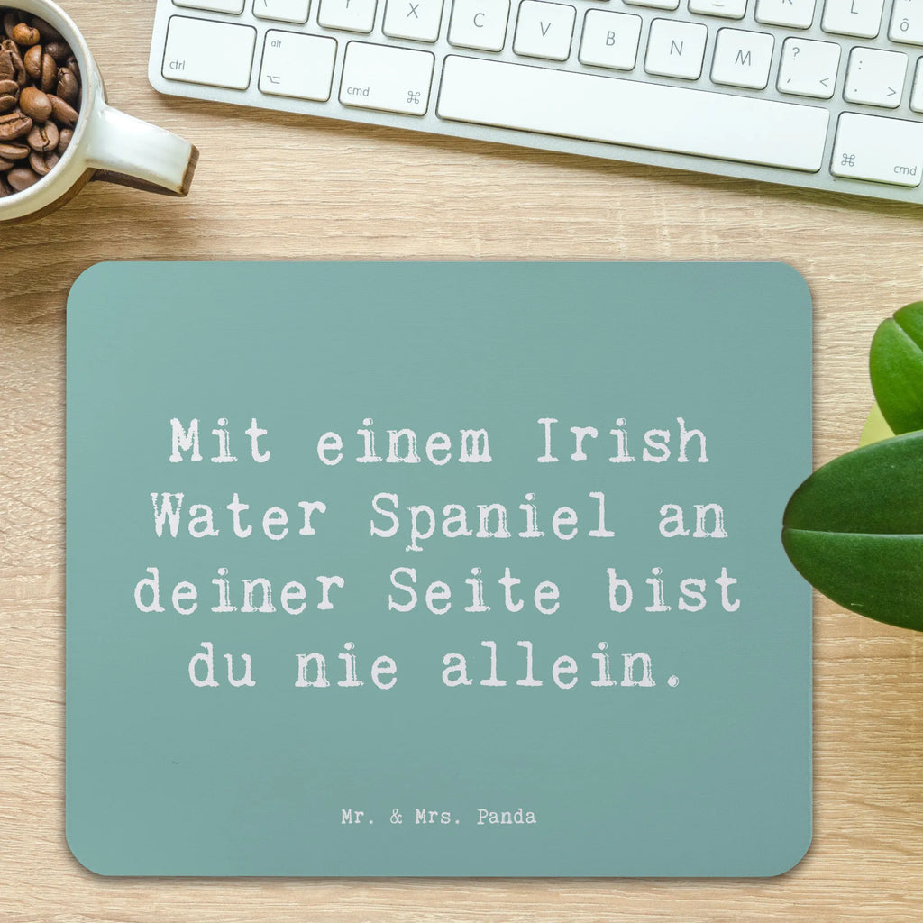 Mauspad Spruch Irish Water Spaniel Begleiter Mousepad, Computer zubehör, Büroausstattung, PC Zubehör, Arbeitszimmer, Mauspad, Einzigartiges Mauspad, Designer Mauspad, Mausunterlage, Mauspad Büro, Hund, Hunderasse, Rassehund, Hundebesitzer, Geschenk, Tierfreund, Schenken, Welpe