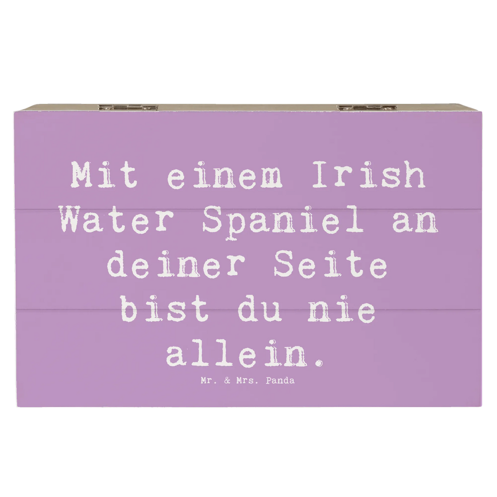 Holzkiste Spruch Irish Water Spaniel Begleiter Holzkiste, Kiste, Schatzkiste, Truhe, Schatulle, XXL, Erinnerungsbox, Erinnerungskiste, Dekokiste, Aufbewahrungsbox, Geschenkbox, Geschenkdose, Hund, Hunderasse, Rassehund, Hundebesitzer, Geschenk, Tierfreund, Schenken, Welpe