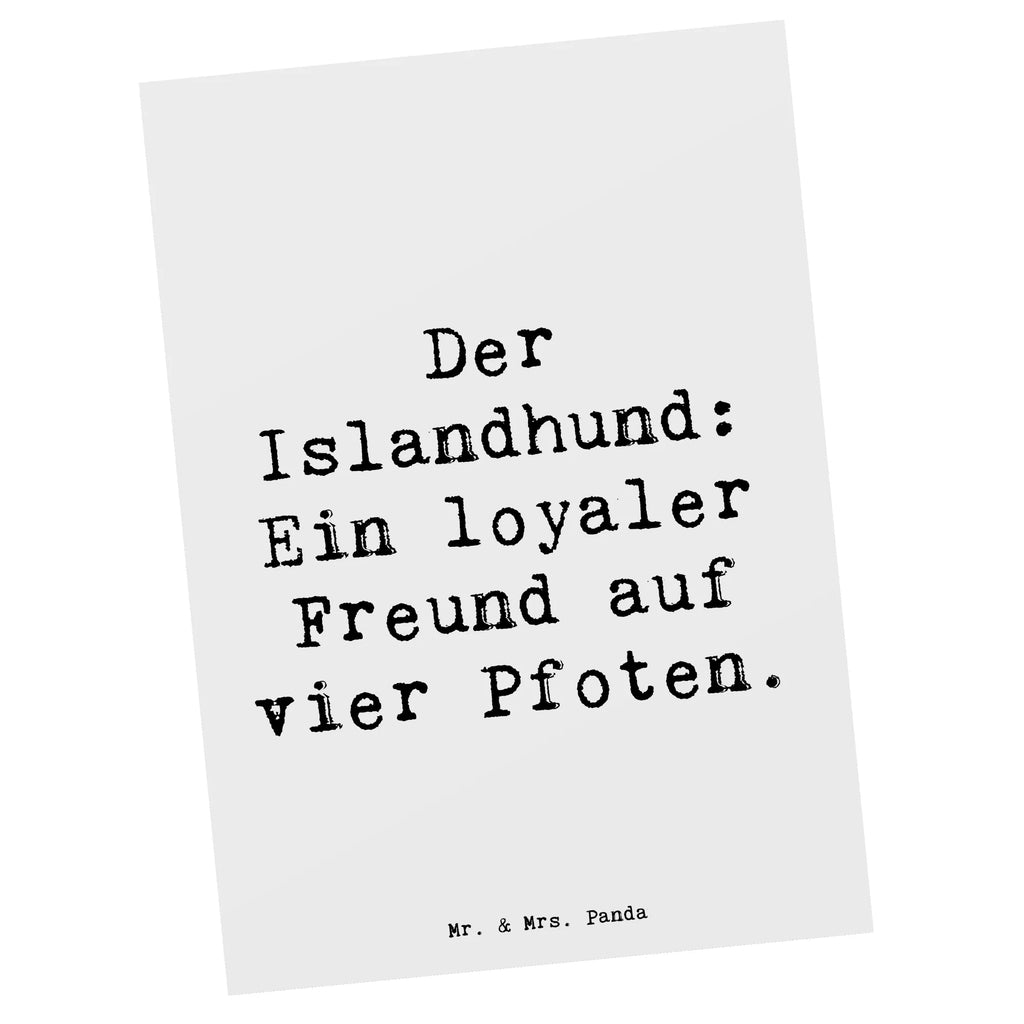 Postkarte Spruch Treuer Islandhund Postkarte, Karte, Geschenkkarte, Grußkarte, Einladung, Ansichtskarte, Geburtstagskarte, Einladungskarte, Dankeskarte, Ansichtskarten, Einladung Geburtstag, Einladungskarten Geburtstag, Hund, Hunderasse, Rassehund, Hundebesitzer, Geschenk, Tierfreund, Schenken, Welpe