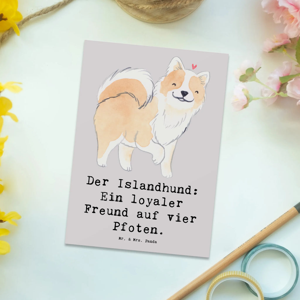 Postkarte Treuer Islandhund Postkarte, Karte, Geschenkkarte, Grußkarte, Einladung, Ansichtskarte, Geburtstagskarte, Einladungskarte, Dankeskarte, Ansichtskarten, Einladung Geburtstag, Einladungskarten Geburtstag, Hund, Hunderasse, Rassehund, Hundebesitzer, Geschenk, Tierfreund, Schenken, Welpe