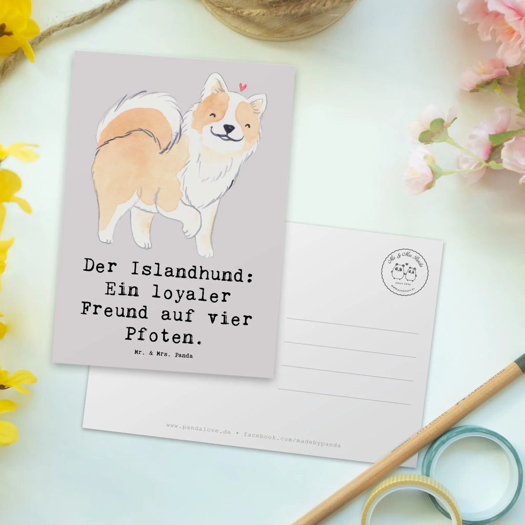 Postkarte Treuer Islandhund Postkarte, Karte, Geschenkkarte, Grußkarte, Einladung, Ansichtskarte, Geburtstagskarte, Einladungskarte, Dankeskarte, Ansichtskarten, Einladung Geburtstag, Einladungskarten Geburtstag, Hund, Hunderasse, Rassehund, Hundebesitzer, Geschenk, Tierfreund, Schenken, Welpe