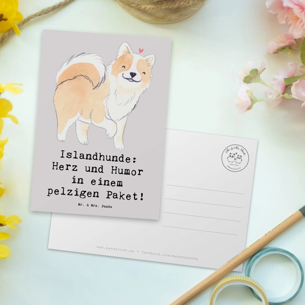 Postkarte Islandhund Freude Postkarte, Karte, Geschenkkarte, Grußkarte, Einladung, Ansichtskarte, Geburtstagskarte, Einladungskarte, Dankeskarte, Ansichtskarten, Einladung Geburtstag, Einladungskarten Geburtstag, Hund, Hunderasse, Rassehund, Hundebesitzer, Geschenk, Tierfreund, Schenken, Welpe